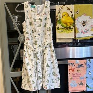 Sarah Patrick Kiel James Patrick Topiary Gardens Toile dress size 6